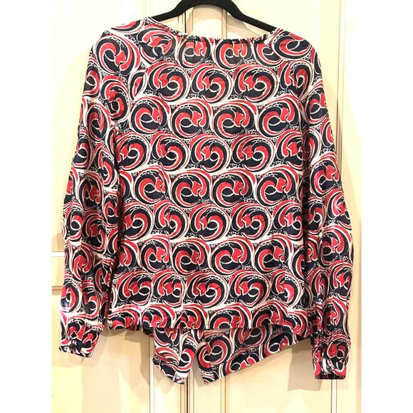 Tory Burch Cotton/Silk Blend Abstract Print Tunic - Size 4 - Picture 3 of 9